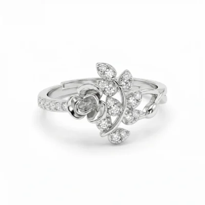 Rose Crystal Anti-Tarnish Ring